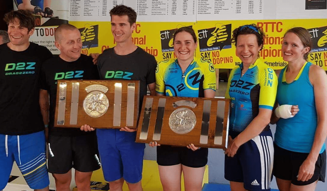 What a weekend for the team – dualthlon, triathlon and National 100 time trial championships